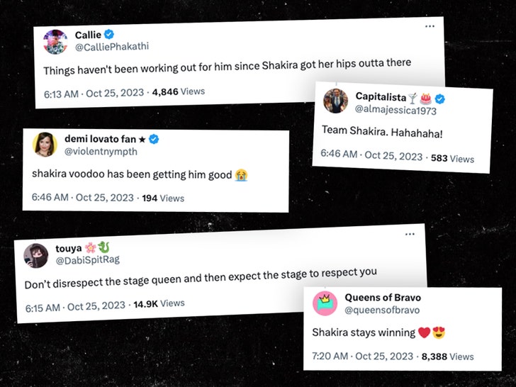 shakira tweets