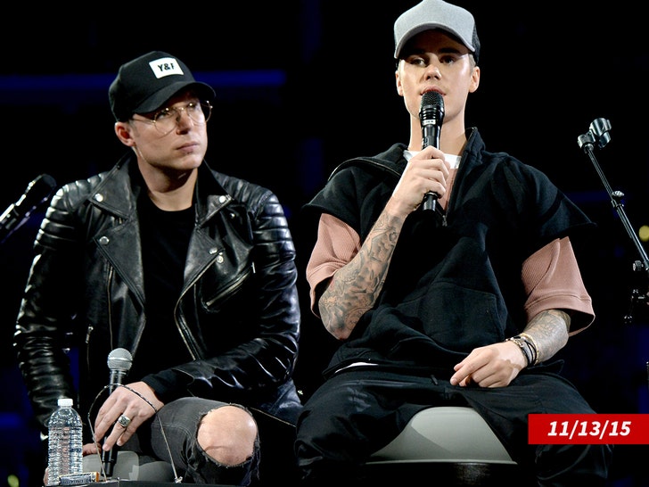 Pastor Judah Smith with Justin Bieber