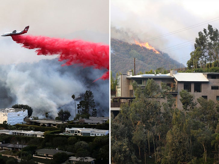 Fergie's House Surrounded By Flames