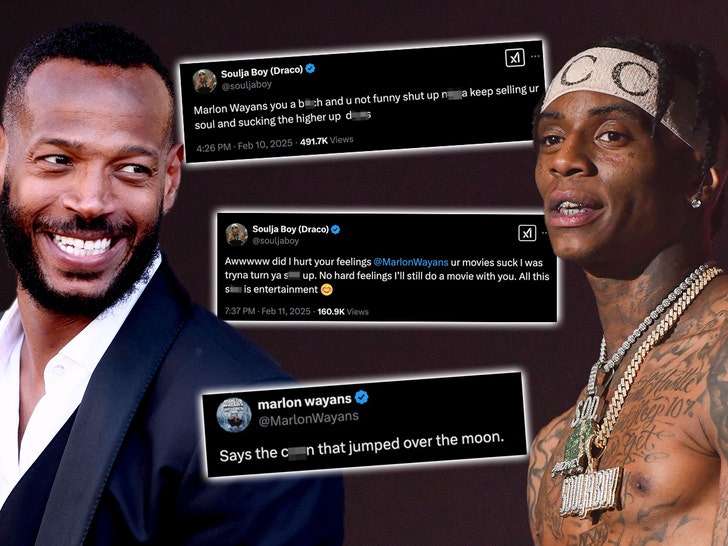 Marlon Wayans dan Soulja Boy Trade Blows di X