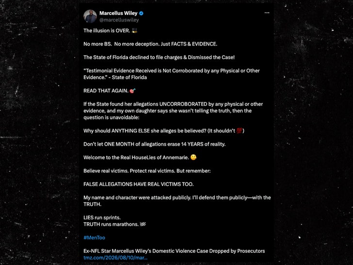 Marcellus Wiley comment on x