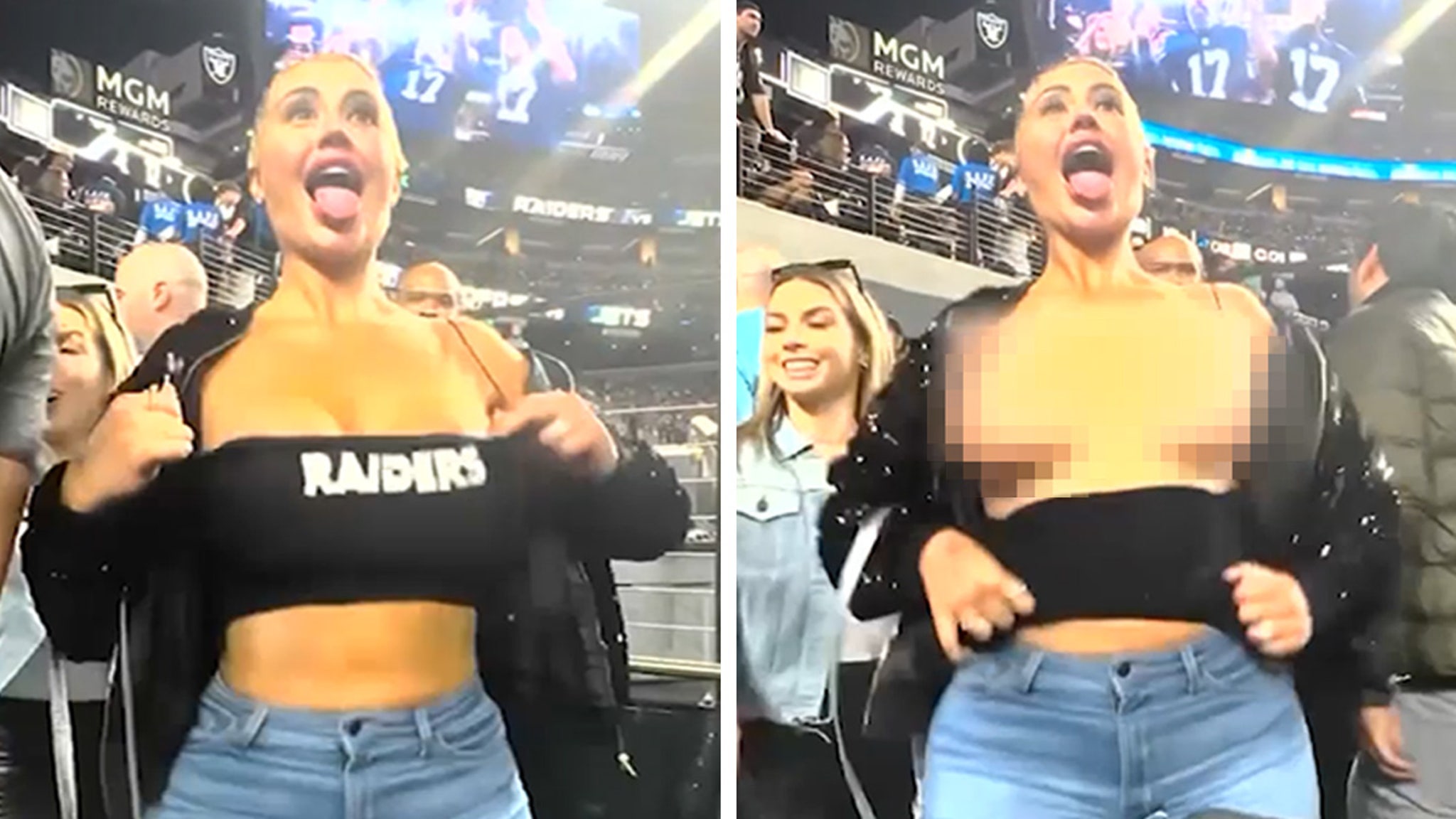 OnlyFans Model Danii Banks Kicked Out of NFL Stadium for Flashing Boobs