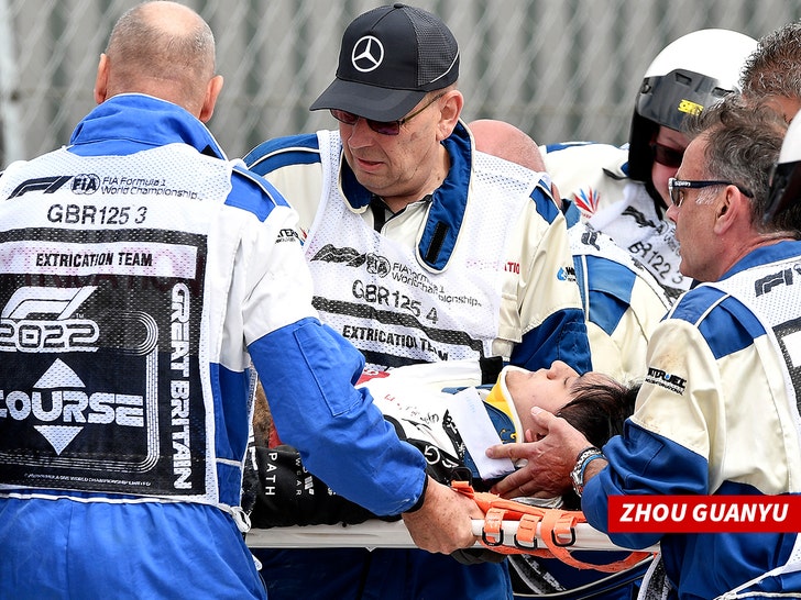 F1's Zhou Guanyue in horrific crash at British GP, 'hello saved me'