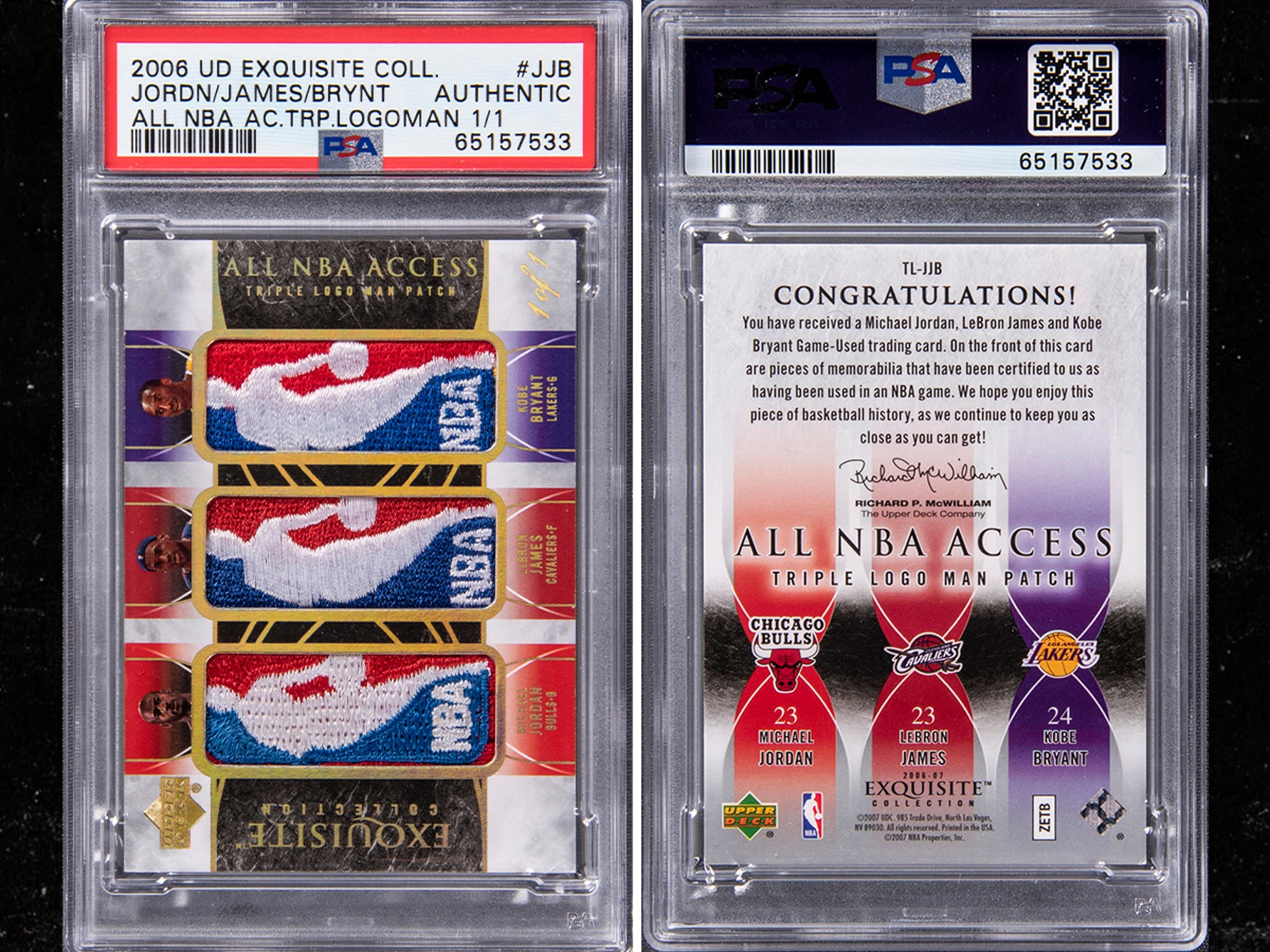 LeBron, Kobe, MJ Triple Logoman Card Hits Auction, Could Sell For 