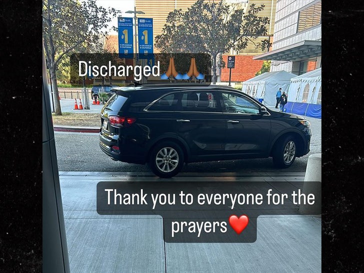 zay barnes discharged instagam story