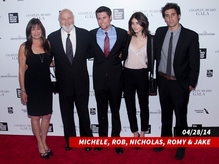 Michele-Singer-Reiner,-Rob-Reiner,-Nicholas-Reiner,-Romy-Reiner-and-Jake-Reiner-SUB-GETTY-1