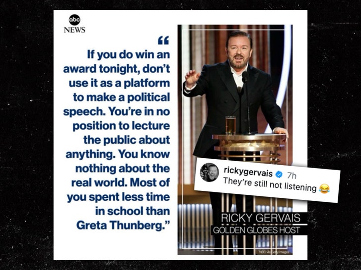 Ricky Gervais Insta 1