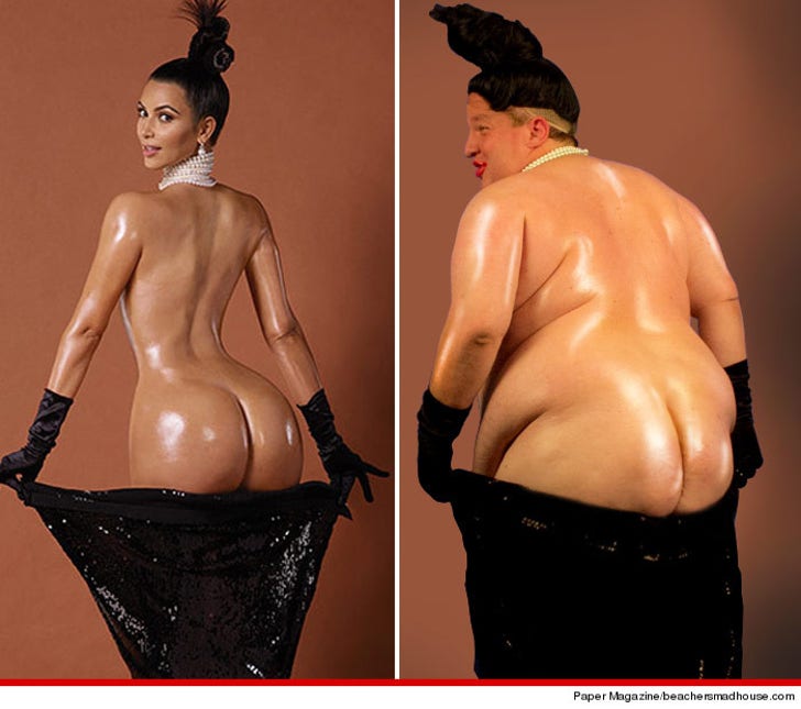 Kim K's Big Ass vs Jeff Beacher Big Ol' Ass :: 1118-kim-k-jeff-beacher-butt-photo-launch-4