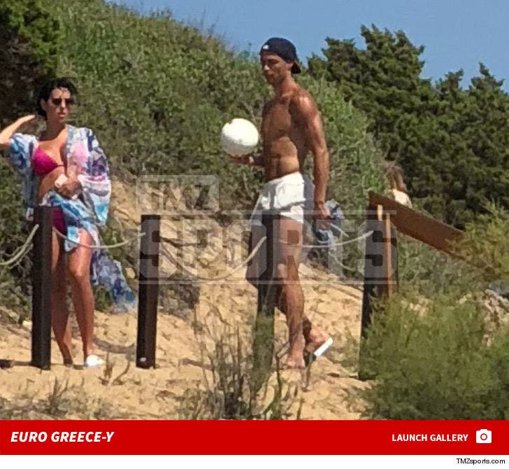 Cristiano Ronaldo -- Shirtless in Greece