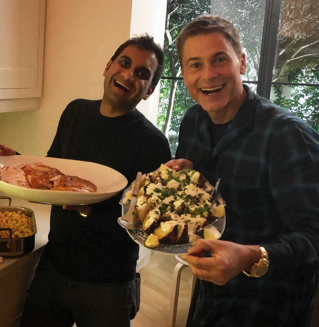 Aziz Ansari and Rob Lowe
