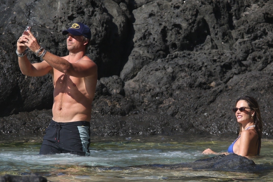 Alessandra Ambrosio Boyfriend Buck Palmer Handsy Beach 1