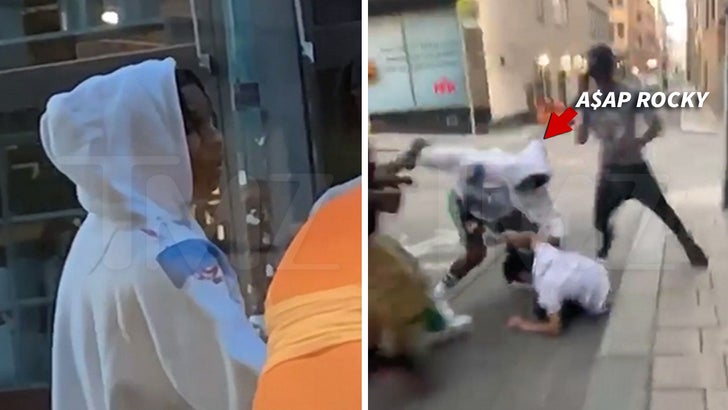 A$AP Rocky Tosses Man During Street Fight in Sweden
