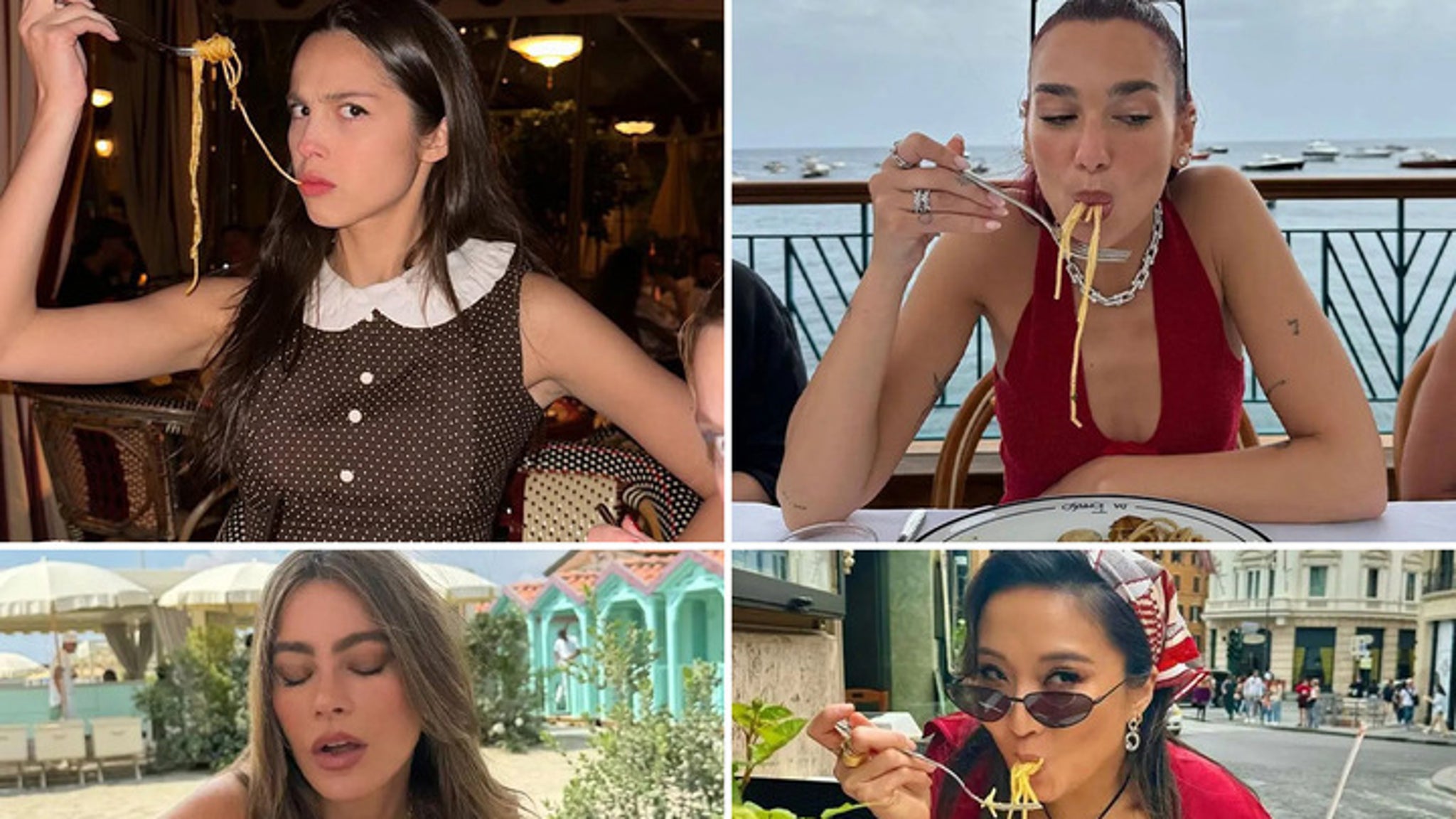 Celebrity Noods — Babes Eating Pasta For National Pasta Day!