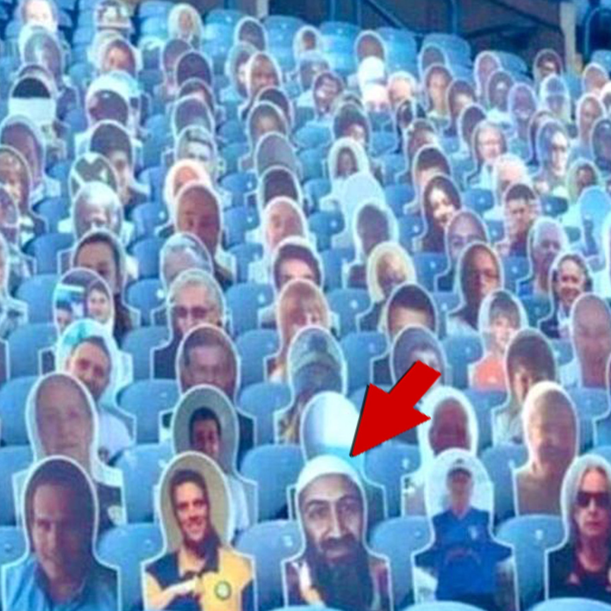 Leeds United Removes Osama Bin Laden Cutout From Stands Whoops