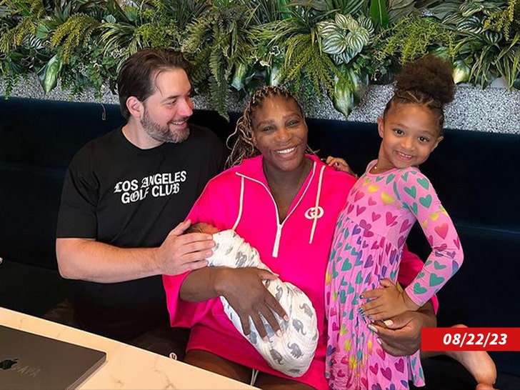 serena williams and husband and kids insta
