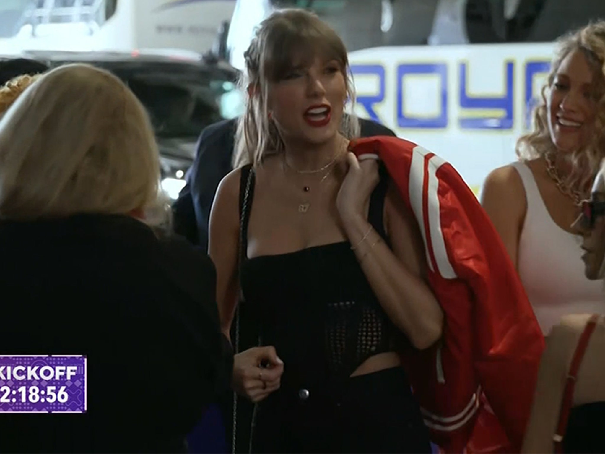 Taylor Swift Arrives at Allegiant Stadium For Super Bowl LVIII