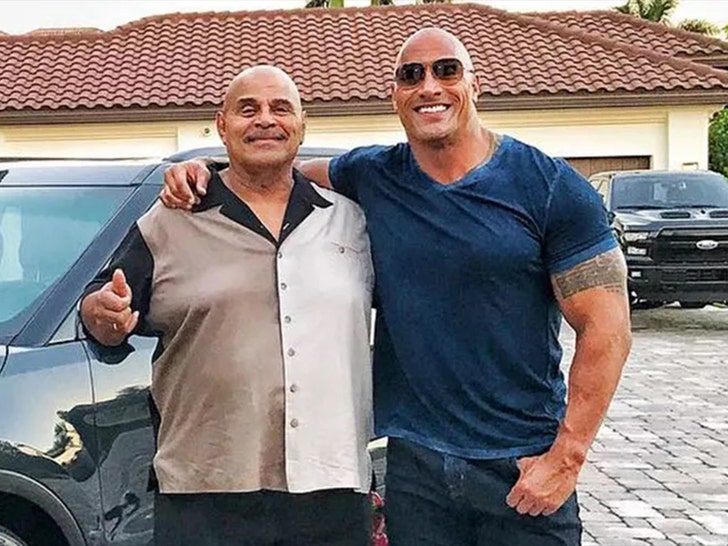 dwayne johnson and dad