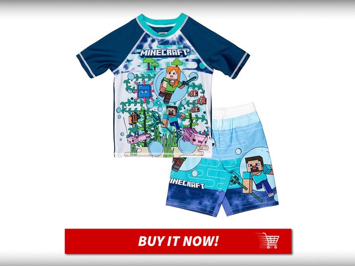 Minecraft-Boys-Rash-Gaurd-Swim-Trunks-Set-MAIN