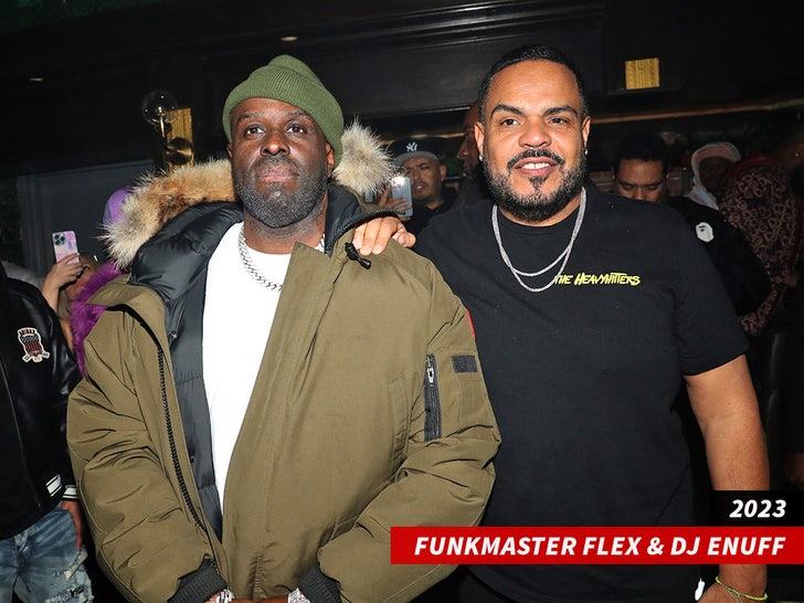 Funk Master Flex and DJ Enuff sub getty swipe