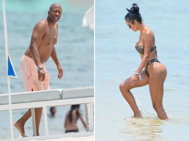 NBA fans say the same thing as Kenny Smith spotted with stunning model at  Miami Beach - Daily Star