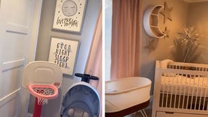 Patrick Mahomes' Fiancee Reveals Baby Nursery with Pink Basketball Hoop!