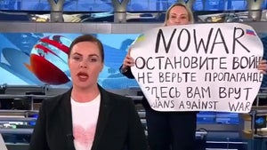 Russian TV Producer Fined $280 After On-Air Protest Against the War