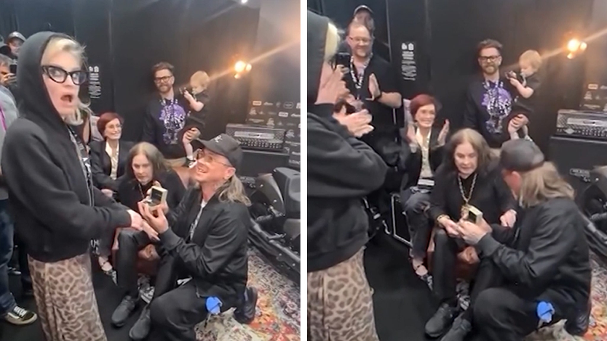 Kelly Osbourne Gets Engaged Backstage of Ozzy's Final Show, on Video