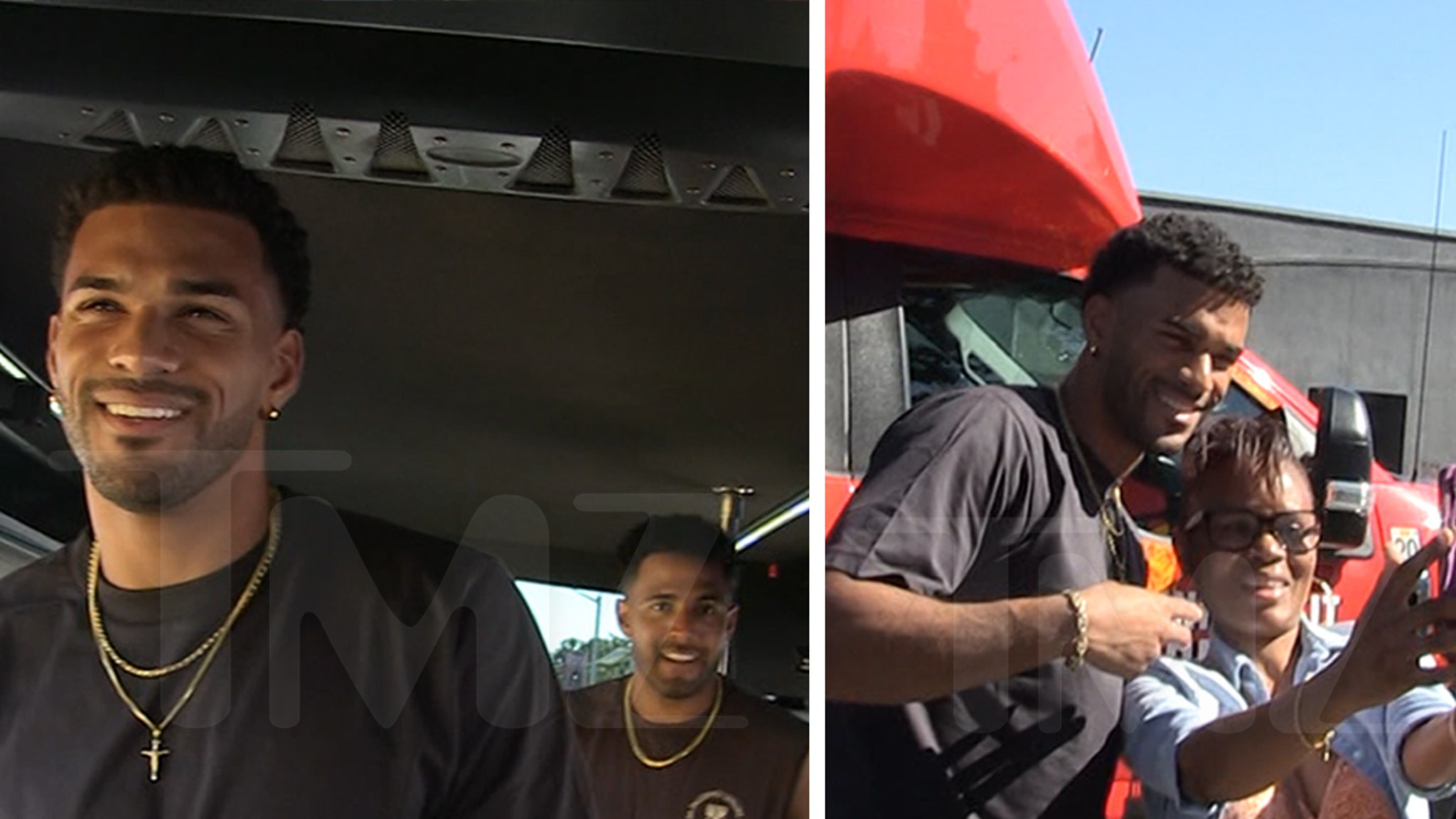 ‘Love Island USA’ Stars Jeremiah & Kendall Surprise TMZ Tour Bus