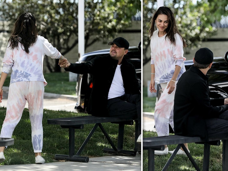 Ashton Kutcher & Mila Kunis Run-In With Leo DiCaprio At Private Airport