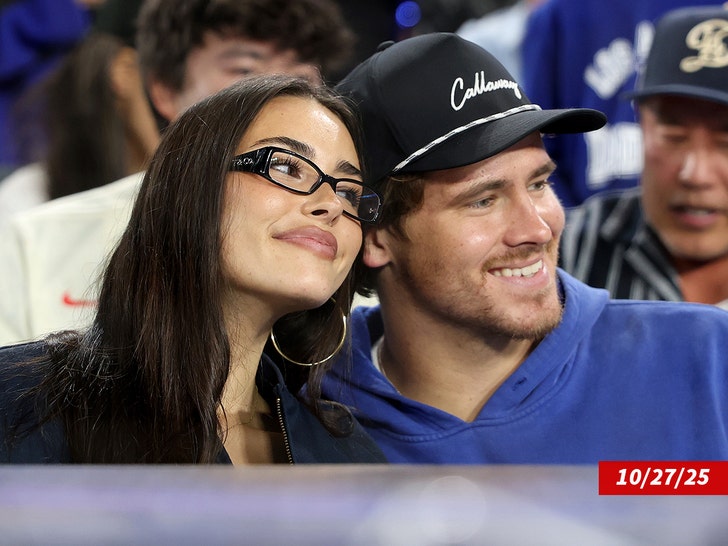 justin herbert and madison beer getty