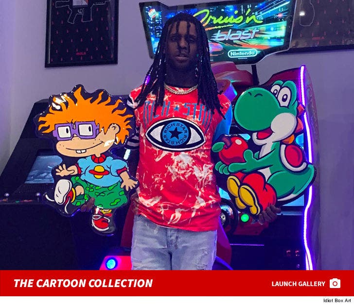 Chief Keef Buys Cartoon Art Collection Valued Around $40,000