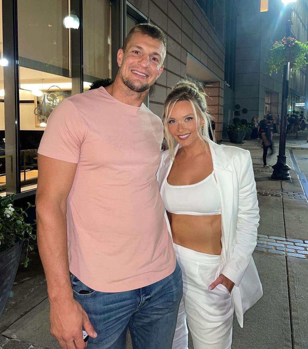 Rob Gronkowski and Camille Kostek attend Charity Day 2023 - BGC Group