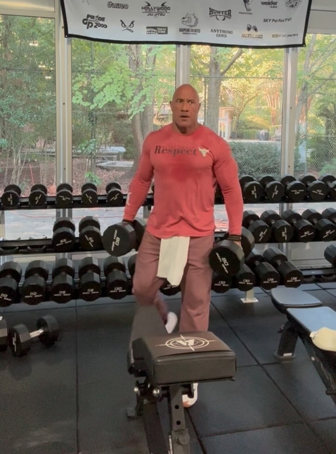 Dwayne Johnson Workout Shots 8