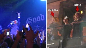 Cameron Diaz and Nicole Richie -- Banger Sisters at Good Charlotte Concert (VIDEO)