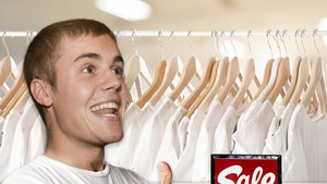Justin Bieber's Having a Plain White T-Shirt Sale