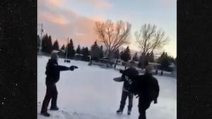 Canadian Cop Pulls Taser on Man Playing Ice Hockey