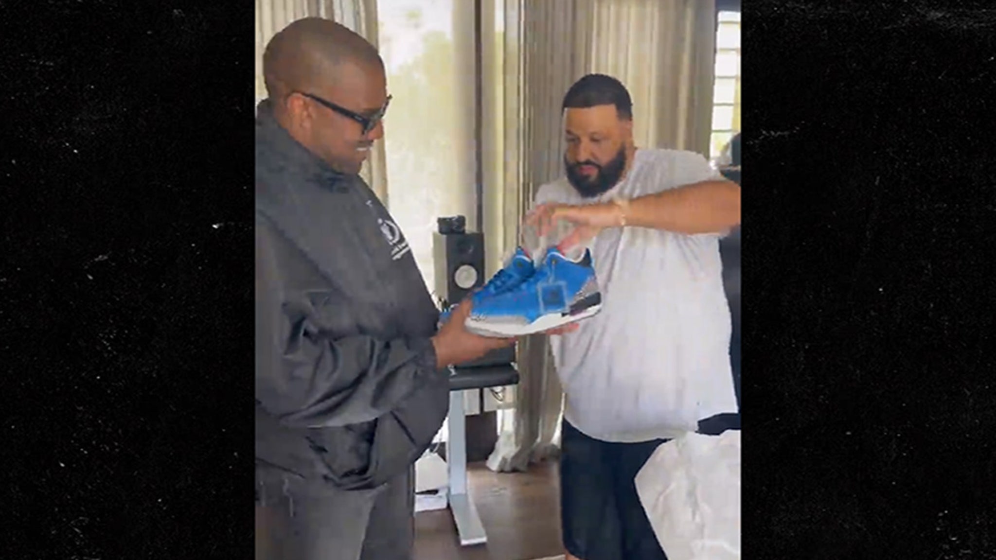 Kanye West gifted a rare pair of Jordan shoes to DJ Khaled during his session thumbnail