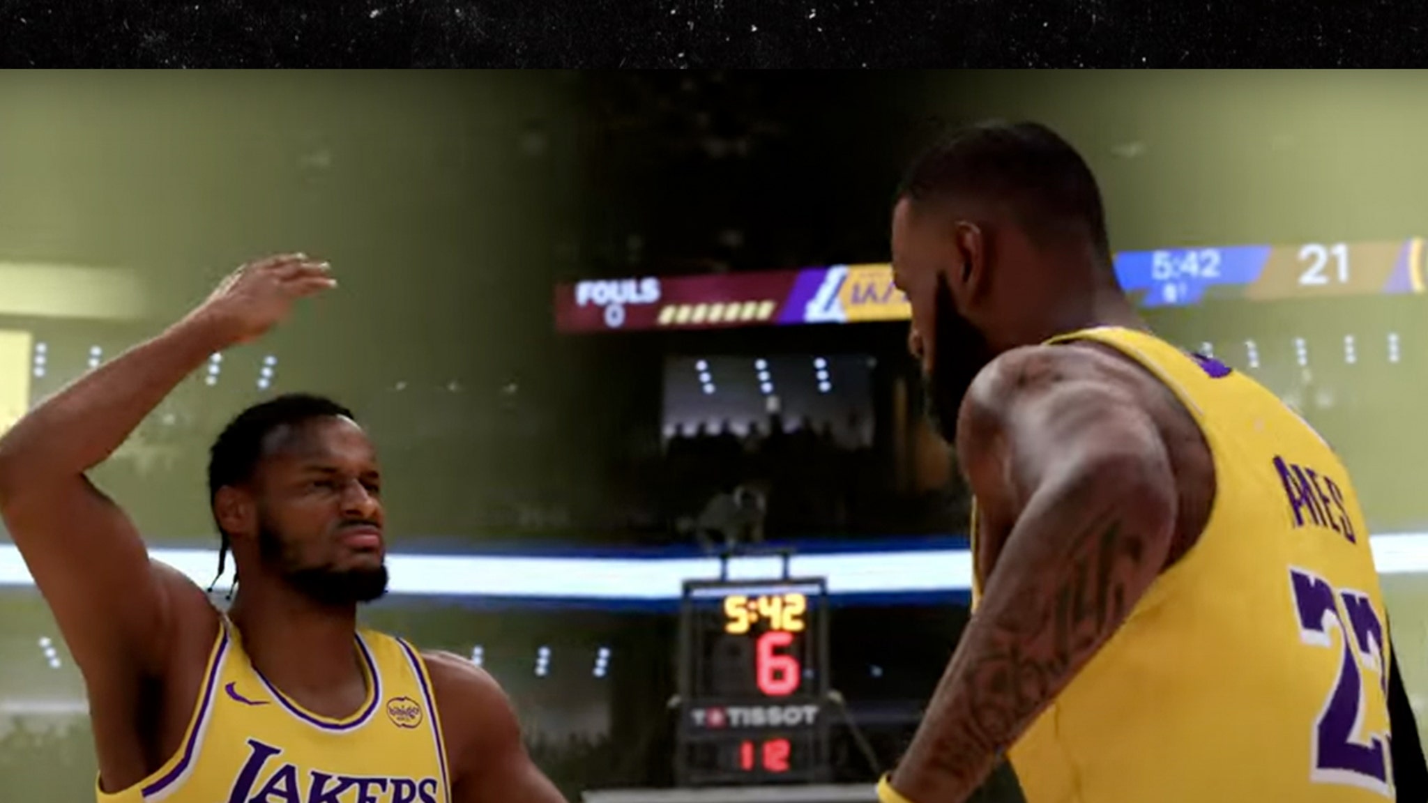Bronny James Featured In New NBA 2K25 Trailer, Throws Alley-Oop To LeBron