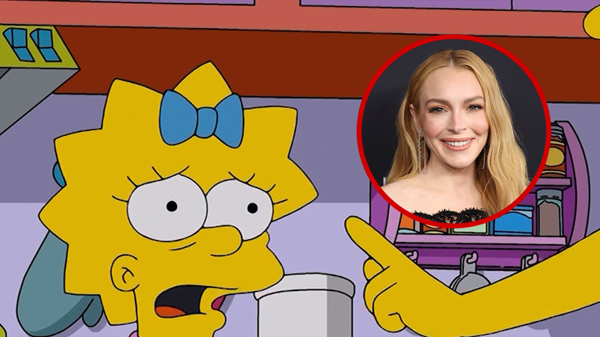 Lindsay Lohan publiceert teaser van haar debuut als Future Maggie in ‘The Simpsons’