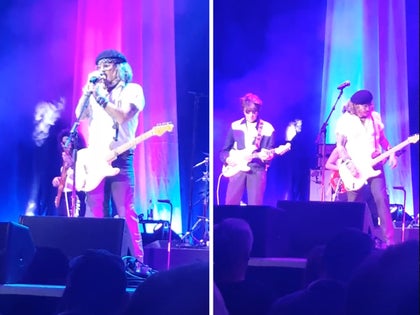 Johnny Depp Rocks Out Onstage at Concert in England with Jeff Beck