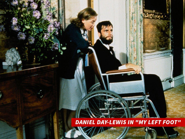 Daniel Day-Lewis in "My Left Foot