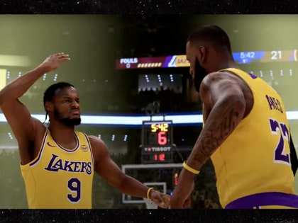 bronny james and lebron james nba2k25