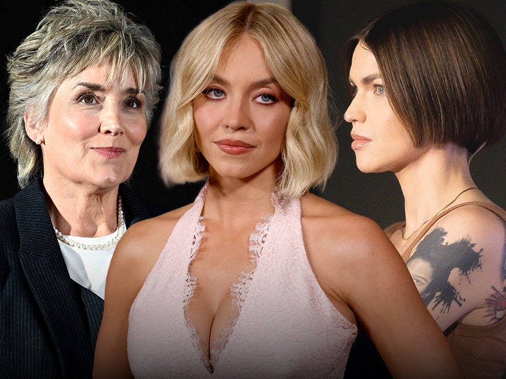 christ martin sydney sweeney and ruby rose getty 1