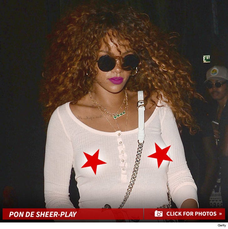 Rihanna's Sheer Style -- Celebrate No Bra Day With Her Hottest Photos!