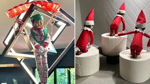 Celebrities' Elf on the Shelf -- He's Watching!