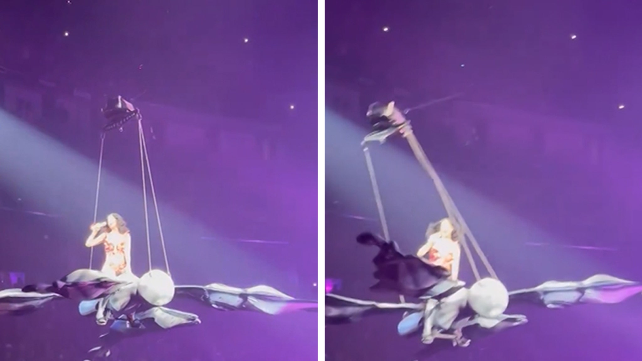 Katy Perry Violently Jolted Mid-Air by Malfunctioning Butterfly Prop at 'Lifetimes' Tour
