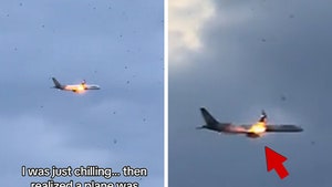 Boeing plane catches fire mid-air