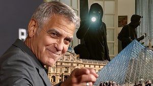 george clooney louvre main getty