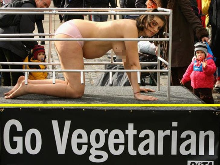 PETA Protester