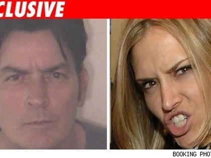 Charlie Sheen and Brooke Mueller